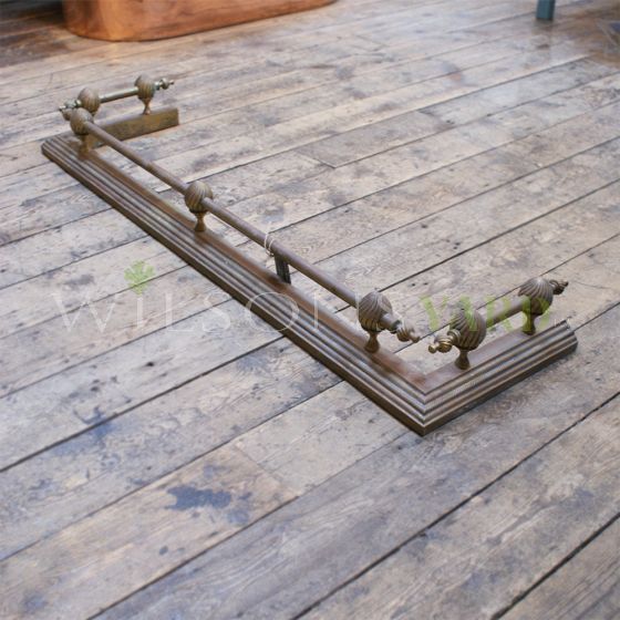 Original brass fire fender