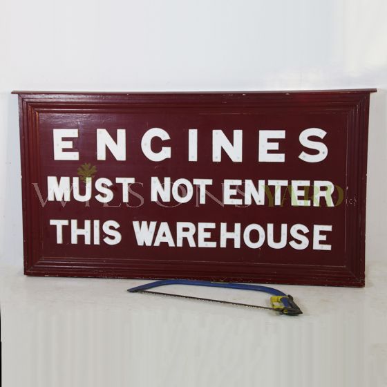 Vintage railway sign