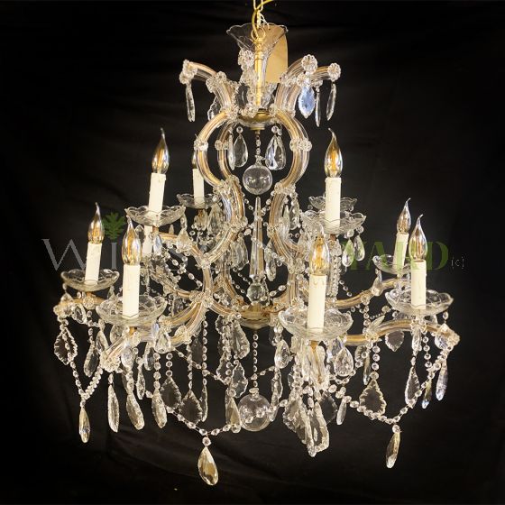 Vintage open frame Marie Teresa chandelier