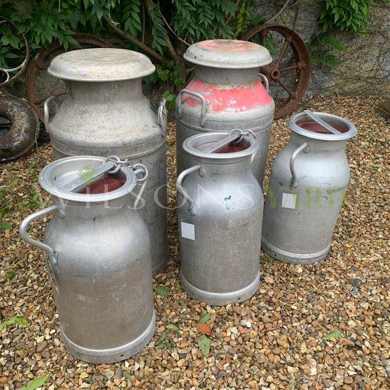 Vintage milk churns