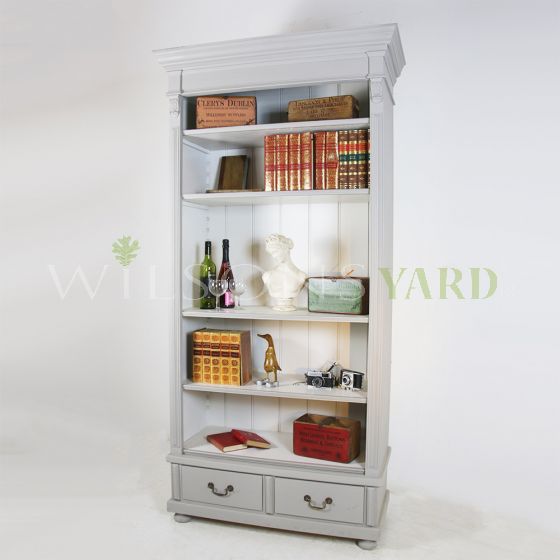 Vintage style tall bookcase