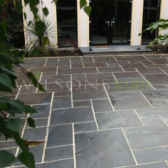 Black Limestone Paving