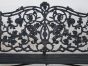 Magnificent detailed cast iron Coalbrookdale style benches