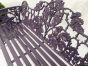 Vintage style cast iron garden bench