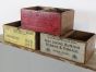 Vintage display boxes