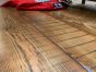 Salvaged ebonized Douglas Fir plank flooring 